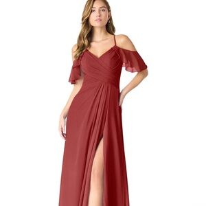 Azazie Dakota in rust size 14